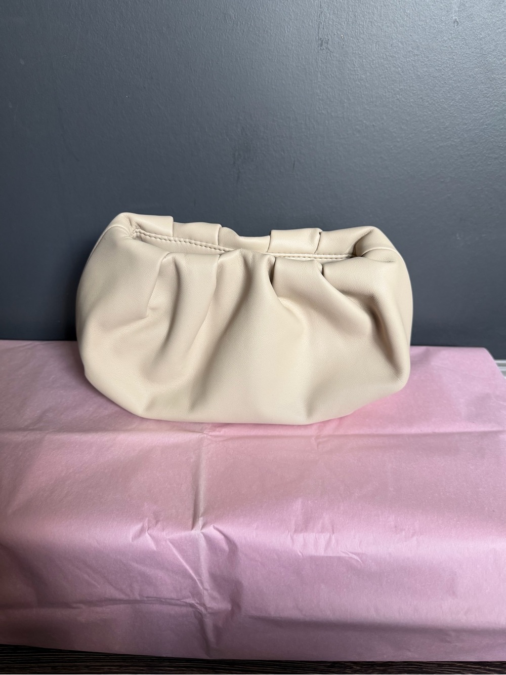 Oak + Fort Cream Soft-Clutch Shoulder Bag/ Clutch